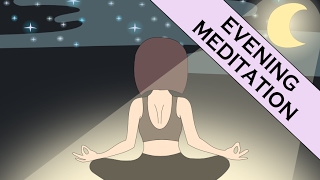 Guided Evening Meditation to Let Go of Stress and Improve Sleep (with Meditation Music)