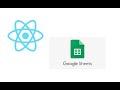Reactjs - Integrate Google Sheets with Forms