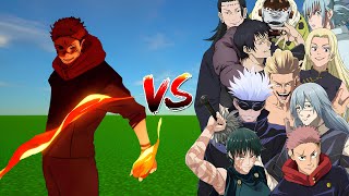 Sukuna - No domain expansion Vs Strongest Jujutsu Kaisen Characters