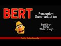 Leveraging BERT for Extractive Text Summarization on Lectures (Research Paper Walkthrough)