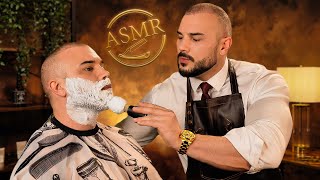 Gentleman's Barbershop ASMR 💈 Haircut and Massage for Sleep | Male Personal Attention | Safe Space