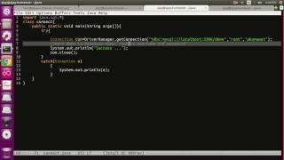 ☕ java jdbc with mysql in ubuntu example