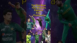 Top Ten Best Fast Bowlers Pakistan Ever Produced