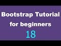 Bootstrap Tutorial for Beginners - 18 - Navigation bar