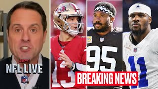 NFL LIVE | Will Purdy sign a contract extension with 49ers? Parsons teams up with Myles? - Graziano