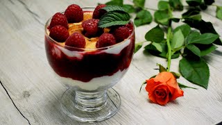 Himmlische Himbeeren Dessert - schnell zubereitet