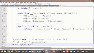 Tutorial 8 - PHP - Object Orientated Programming - OOP - Part 2