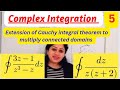 Extension of Cauchy integral theorem to multiply connected domains|| Examples