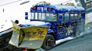 The NEW Battle Bus Is A Demo Derby MONSTER!  Complete Destruction! - Wreckfest UPDATE