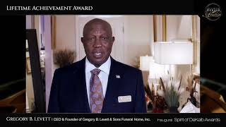 Lifetime Achievement Award Recipient Gregory B. Levett, Sr. | Inaugural Spirit of DeKalb Awards