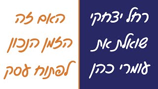 איך לפתוח עסק - האם זה הזמן הנכון לפתוח עסק - רחל יצחקי שואלת את עומרי כהן