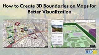 How to Create 3D Boundaries on Maps Using MAPOG #mapog #viral #3d #smarttools #3dmapping #3dmodeling