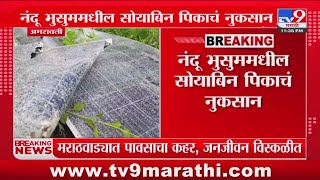 Amravati Rain News | अमरावतीच्या मेळघाट परिसरात मुसळधार पाऊस, नंदू भुसुममधील सोयाबिन पिकाचं नुकसान