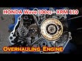 Honda Wave 100cc Engine Overhauling - Refresh Rebuild Restore - XRM 110cc top overhaul #motorcycle