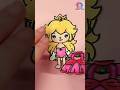 Toca Boca Princess Peach drawing Paper diy #shorts #tocaboca #supermario