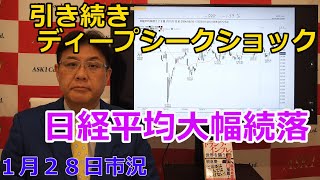 2025年1月28日【引き続きディープシークショック　日経平均大幅続落】（市況放送【毎日配信】）