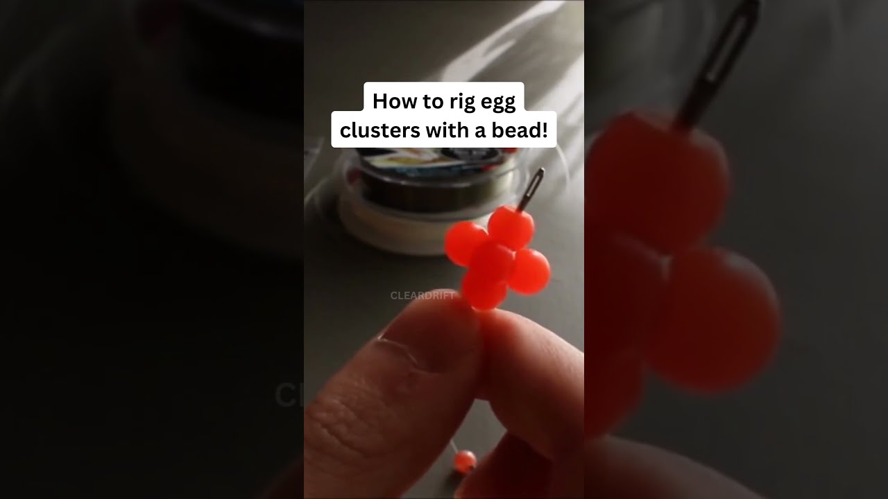 EASY METHOD: How To Rig Egg Clusters With A Bead! #Fishing #Salmon # ...