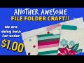 ANOTHER easy way to craft with file folders! FILE FOLDER CRAFT IDEA!!