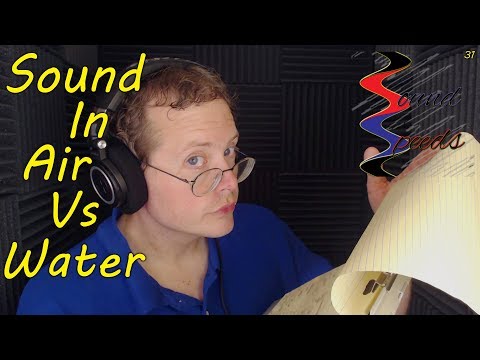 Does sound travel more quickly in water than in air?