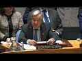 UN Chief on Post-conflict reconstruction and peace, security and stability