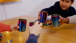 The Ahimsa® Story  Colorful stainless steel dinnerware for kids