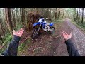 yz450f motocross bike hits the trails