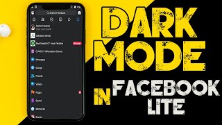 How to enable DARK MODE in Facebook Lite