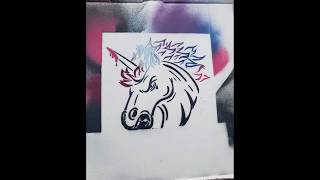 Unicorn stencil