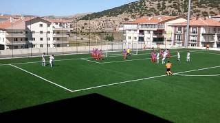 Altındağ belediyespor Kazan belediyespor Berkay in endirek serbest vuruşu ve gelen gol