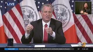 Mayor De Blasio's Daily Briefing On Protests And Pandemic