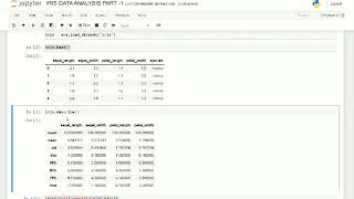 Analysis of IRIS data set using python part-1
