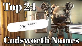 Top Names Codsworth Says Pt 1 Fallout 4
