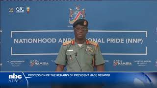 State funeral logistics for Late President Hage Geingob's procession - nbc