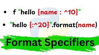 Python Format Specifiers Explained 🔥 Master String Formatting Like a Pro!