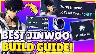 BEST JINWOO BUILD GUIDE! TIPS \u0026 TRICKS YOU MUST KNOW! ARTIFACTS \u0026 MORE! [Solo Leveling: Arise]