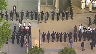 Raw: Loved ones say final farewell to slain LAPD officer  I ABC7