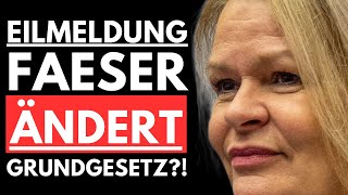 💥SKANDAL! FAESER WILL GRUNDGESETZ ÄNDERN?! AfD ENTLARVT GEHEIMEN AMPEL PLAN💥