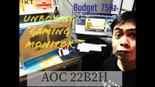 AOC 22B2H monitor unboxing