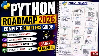 Python Roadmap 2026 🚀 | Complete Python Chapters Guide | Learn & Earn Python From Scratch in Hindi