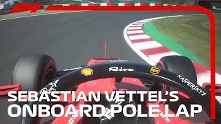 Sebastian Vettels Onboard Pole Lap  2019 Japanese Grand Prix  Pirelli