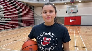 Robyn Boulanger gears up for her final game with the Wesmen