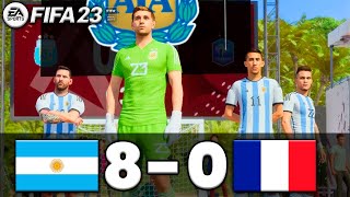 FIFA 23 VOLTA - ARGENTINA 8-0 FRANCE | MESSI, ARGENTINA VS FRANCE | FIFA 23 PC - FIFA 23 PS5