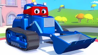 Carl the Super Truck and the Bulldozer in Car City | Trucks cartoons for kids 🚚