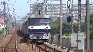 EF210-142牽引貨物列車　土山～魚住間にて