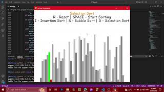 Sorting algorithm visualization (CS50 Final project)