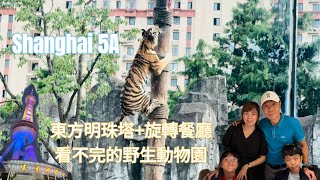 超大上海野生動物園投餵和水域探秘+東方明珠塔旋轉餐廳