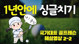 국대골프 해설 2-2 (골린이 1년안에 싱글을 칠수있는 가장 쉬운골프스윙)