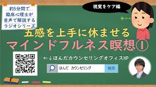 【🎧ラジオ講座】五感を上手に休ませるマインドフルネス瞑想①視覚編｜約5分間で聞いて分かる臨床心理士・公認心理師が解説するラジオ心理学講座