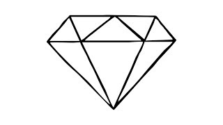 كيفية رسم الماس