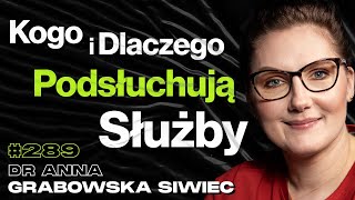 #289 Oczekiwania vs. Rzeczywistość Pracy Szpiega, Kontrola, Politycy - dr Anna Grabowska-Siwiec